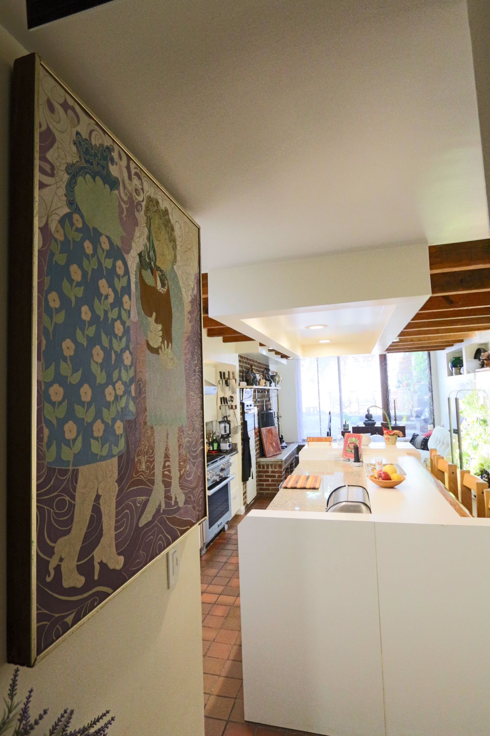 Painting at the entrance to Sprout Kitchen