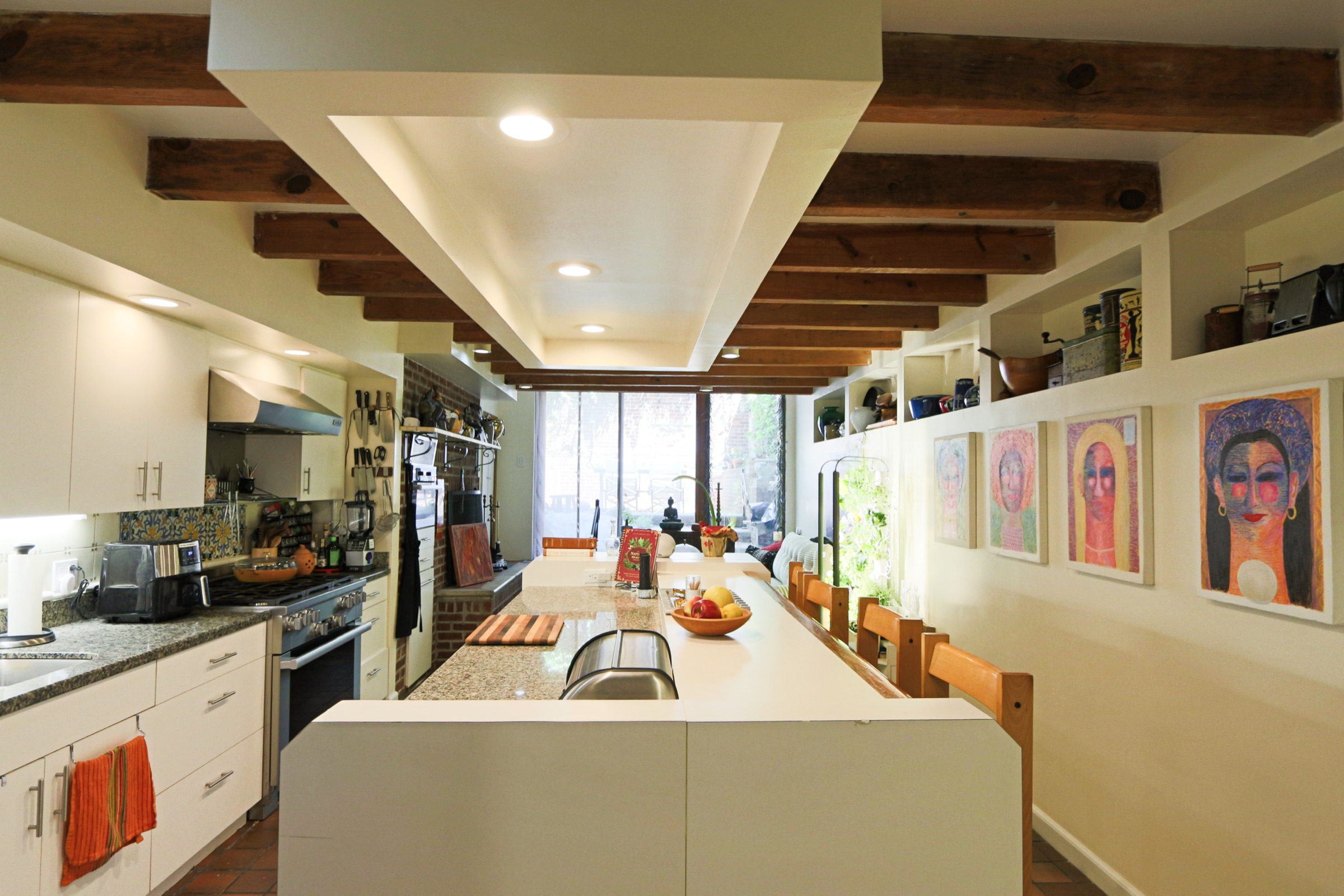 Sprout Kitchen wide view — the alchemical heart of Blossom House