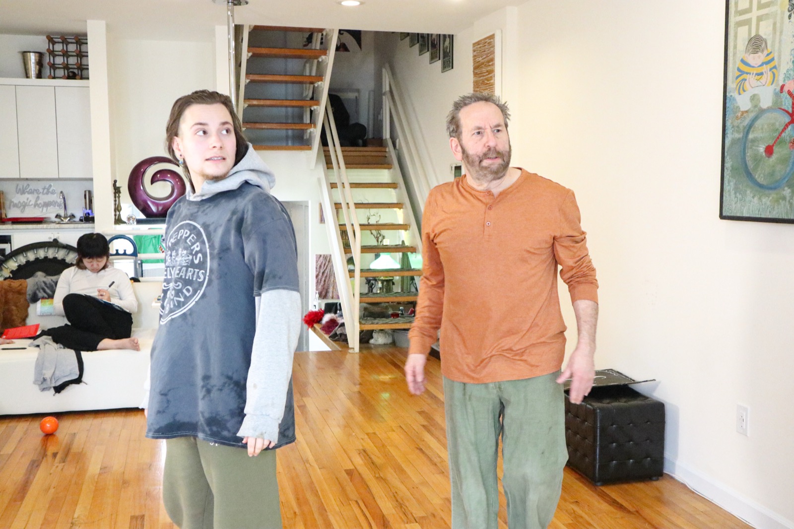 Maqs and Craig in the Blossom House space — collaboration as a daily practice