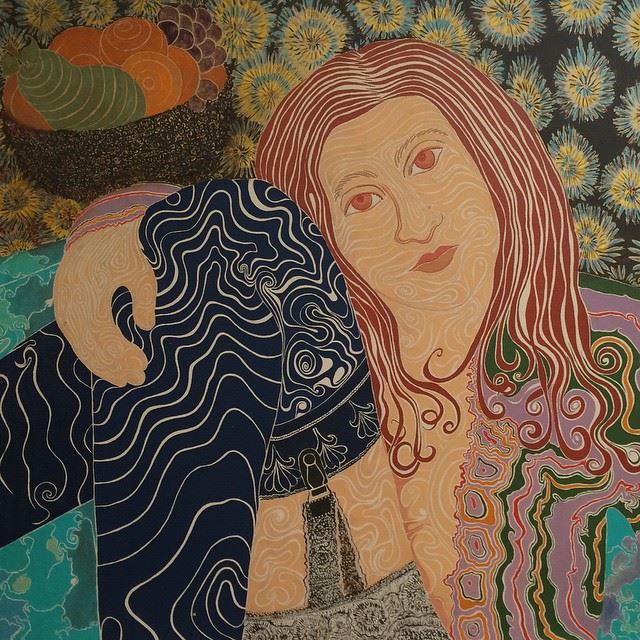 Woman with Bowl of Fruit — Blossom Verlinsky